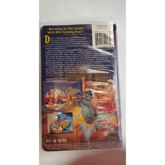 The Aristocats VHS Tape - Walt Disney Masterpiece - Picture 2 of 8